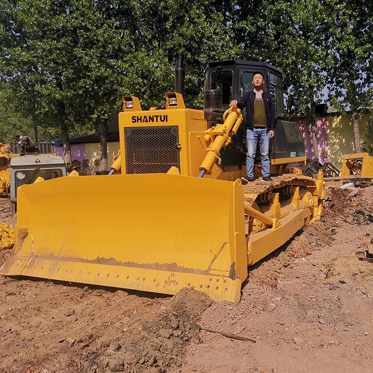 Construction Machinery Shantui 220HP Caterpillar Crawler Used Bulldozer Tractor Good Condition