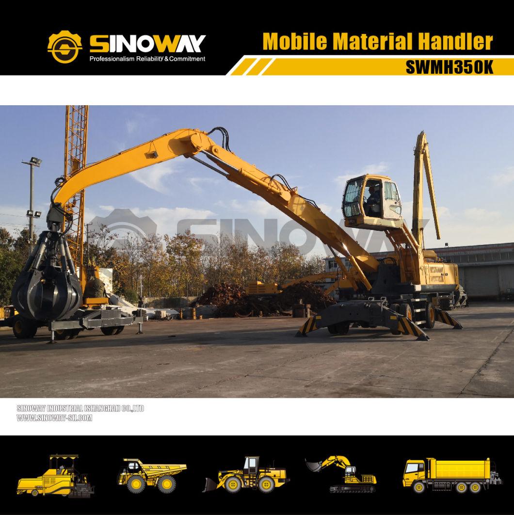 Wheeled Material Handler Excavator for Scarp, Waste, Coal and Timber Handling
