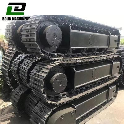 3-15 Tons Steel Track Undercarriage Chassis for Drilling Crane Crawler Machine with Hydraulic Travel Motor