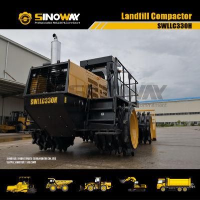 Good Performance Hydraulic 33ton Refuse Trash Compactor with Bomag Technology
