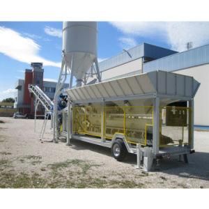 Manganese Steel Mobile Concrete Batching Plant Manufacture