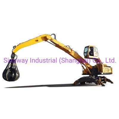Factory Supply Material Handler Excavator Hydraulic Grapple Crane for Sale