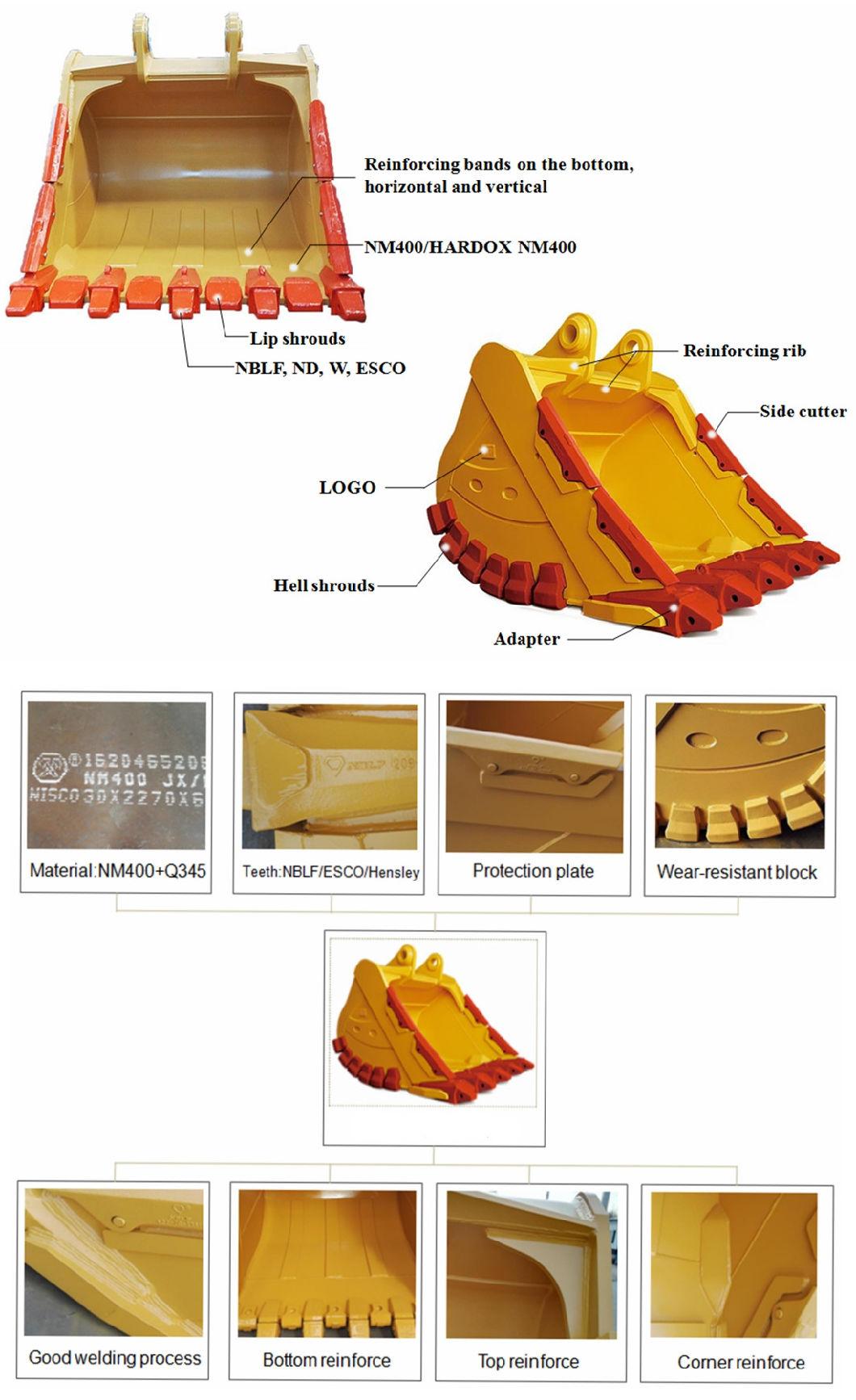Excavator Teeth Pin and Retainer Trapezoidal Grab Ditch Bucket