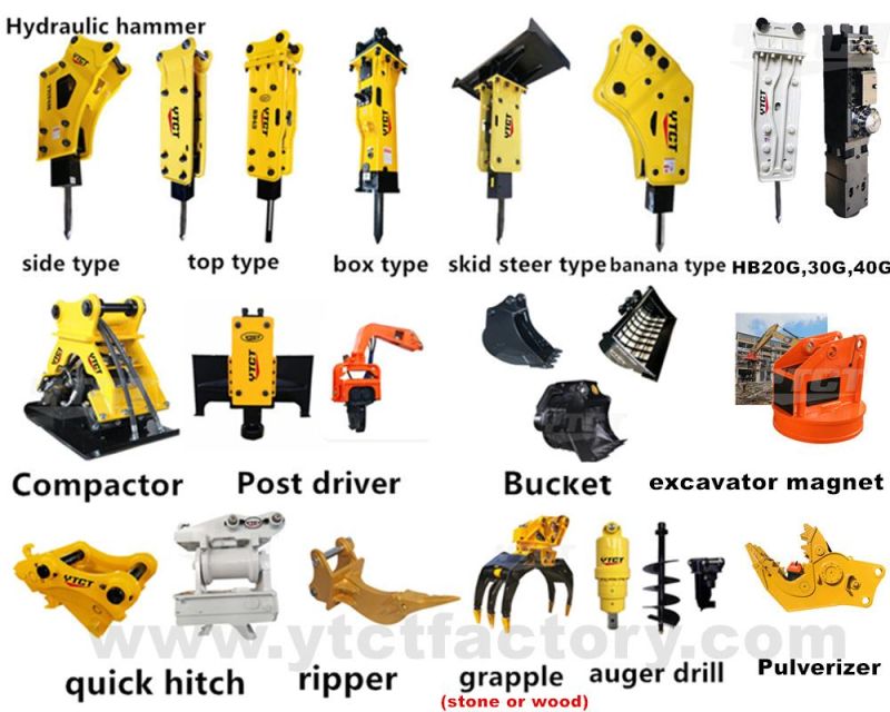Ytct43s Sb43 Side Type Yellow Color Hydraulic Breaker for 3cx