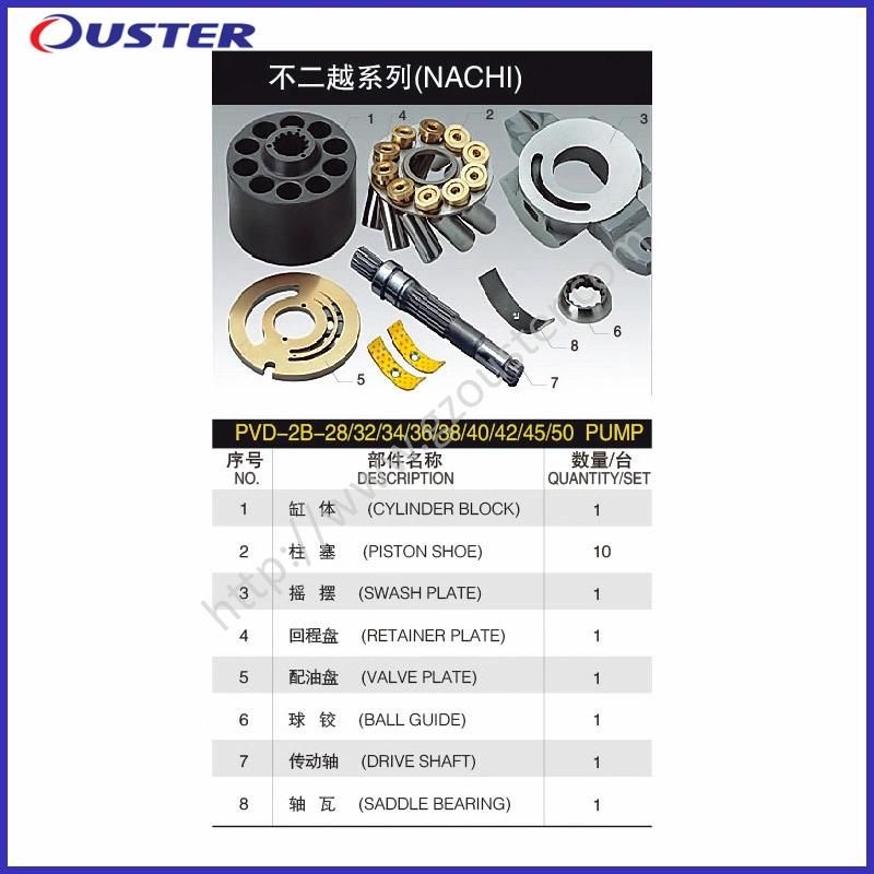 NACHI Ap5s53/Ap5s67 (EX100/120-2/3/5) Swing Hmt36fa (EX200) Hitachi1100 Hitachi1800 Hydraulic Pump Spare Parts in Stock with Good Quality and Reasonable Price