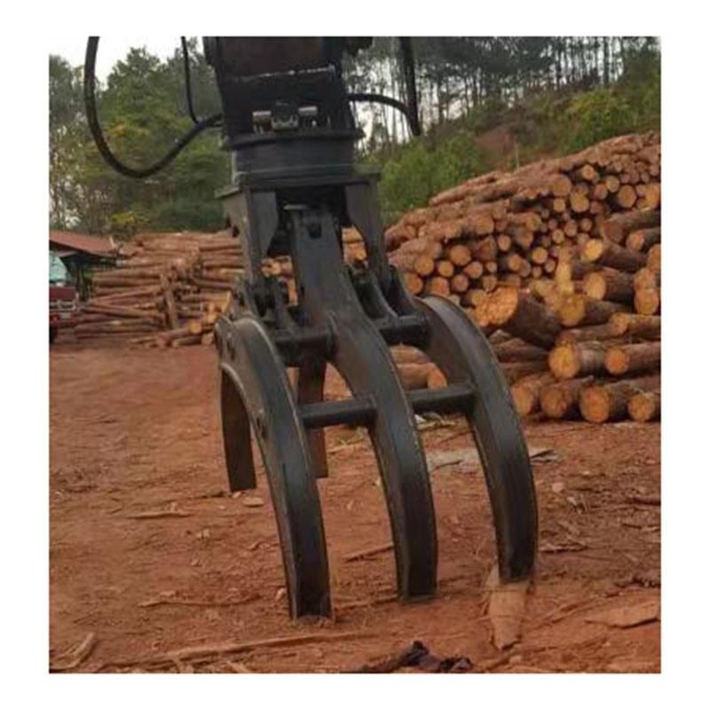 Excavator Grapple Bucket Wooden Scoop