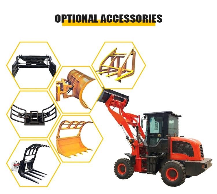Custom CE Certification Mini Wheel Hydraulic 1.5 Ton with Claws Loader