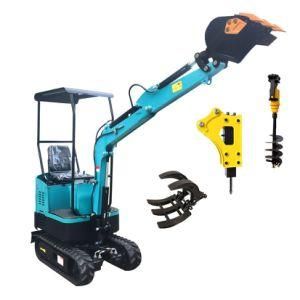 China Popular Brand 0.8ton 1ton 1.5ton Hydraulic Small Digger Machine Mini Excavator