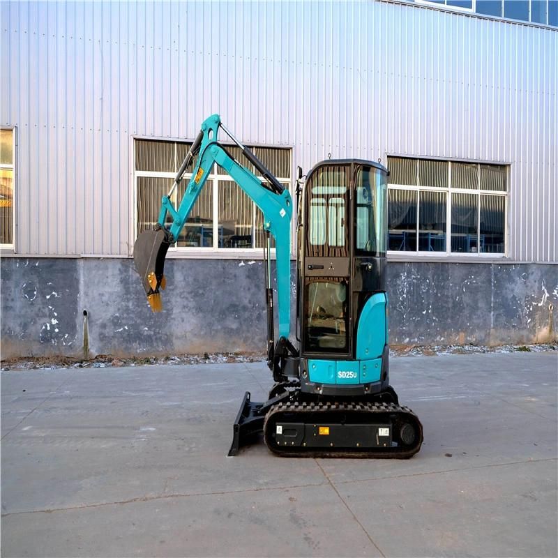 2.5ton Hot Sale China Micro New Garden Small Farm Home Crawler Digger Price with CE Mini Excavator/Bagger 0.6/0.8/1/1.8ton