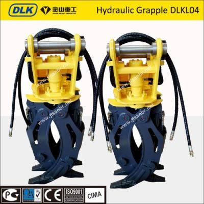 Hydraulic Log Rotating Grapple for 7-11ton Excavator with CE Certification