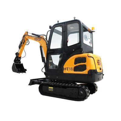 Kubota Koop EU 5 Engine Mini Cabin Crawler Excavator 1.8 Ton Digger with Bucket 0.06cbm