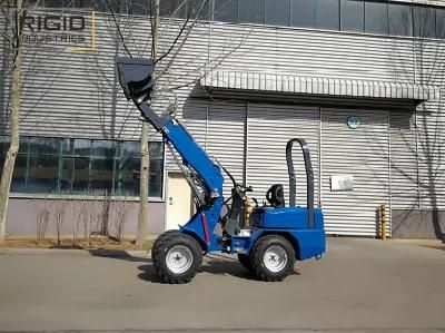 Rigid 800kg Mini Telescopic Boom Front End Loader with Kubota EPA4 EURO 5 Engine