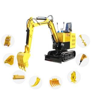 1.2 Ton Mini Excavator in Stock CE Marked 1ton 1.5 Ton Digger with Closed Cabin