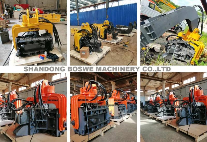 20ton Excavator-Mounted Hydraulic Vibro Hammer Pile Drivers Hammer Sheet Pile Machine