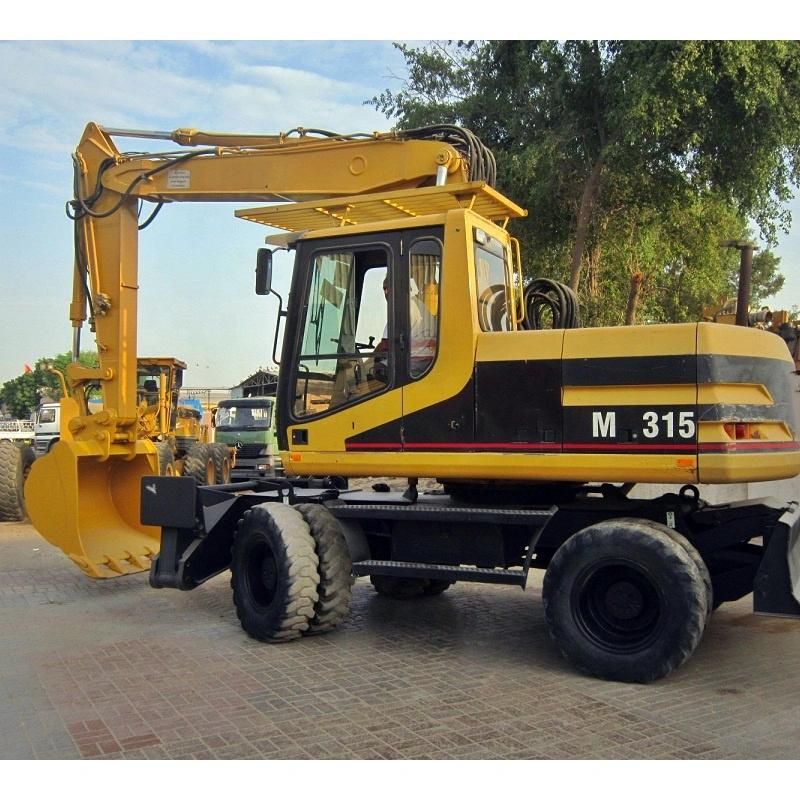 15 Ton Used Second Hand Wheeled Wheel Hydraulic Wheel Excavator Cat M315 Medium Size Construction Machinery Earth Moving Original Excavators Excavadora Usada