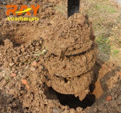 Clay Rock Soil Tungsten Bullet Teeth Post Hole Auger Drill Machine for Tree Planting