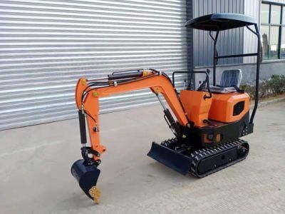 Chinese Cheap Farm Garden Mini Digger Machine 1ton Excavator