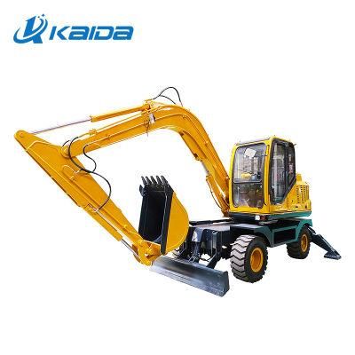 Wheels Excavators Soil Digger with Hydraulic Hammer Extraordinary Work Efficiency