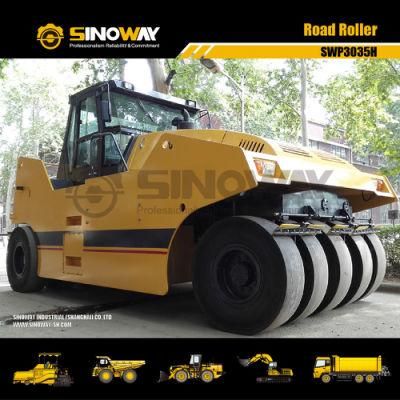 Heavy Duty 35ton Asphalt Compactor Wheel Road Roller with Inflated Tires
