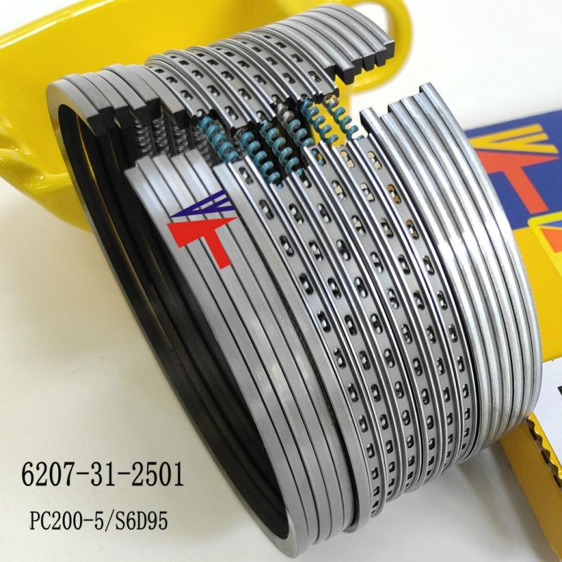 High Quality Diesel Engine Mechanical Parts Piston Ring 6207-31-2501 for Excavator Parts PC200-5 Engine Parst S6d95 Generator Set