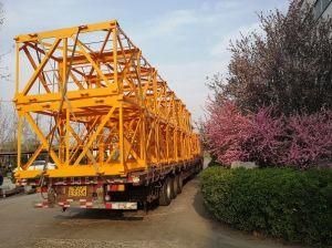 Yellow Color Q345c Material Mast Section for Mongolia Tower Crane Type Tc5012 Max 6ton