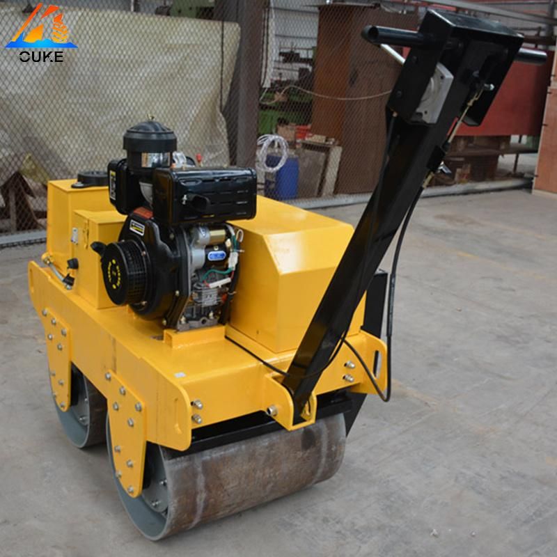 Walk Behind Big Double Drum Compactor Road Roller