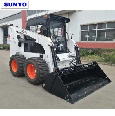 Sunyo Brand Skid Steer Loader Jc60 Model as Mini Wheel Loader, Mini Excavator, Backhoe Loader