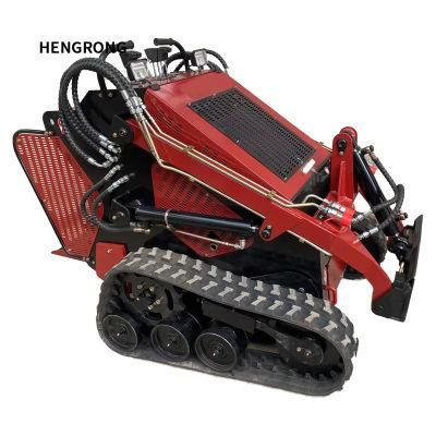 Mining/Recycling/Landscaping/Construction Equipment Small Skid Steer Loader with Steering Wheel
