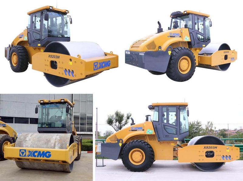 XCMG Earth Compactor Machine 20ton Hydraulic Roller Xs203h Single-Drive Vibratory Road Roller with The Best Price