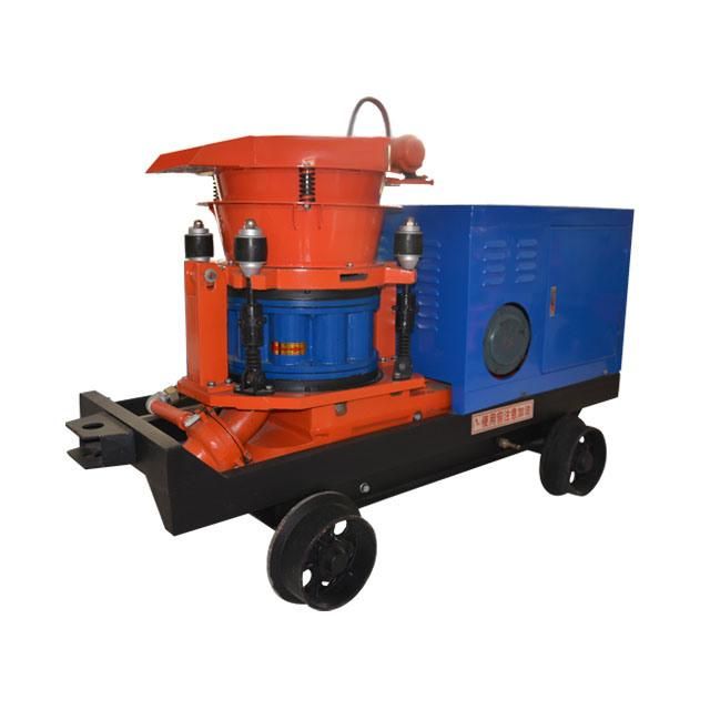 Explosion Proof Hsp-7 Wet Mix Shotcrete Machine with Rail Wheel