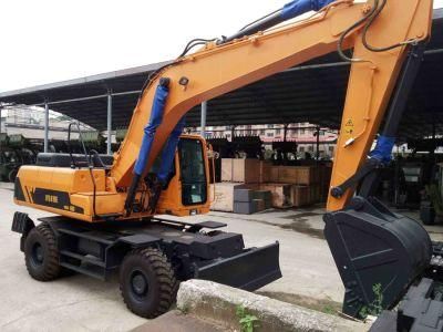 Bucket 0.9 Cbm Wheel Excavator 21 Ton Jy621e