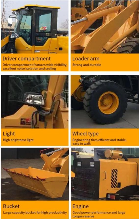 New Earth-Moving Machinery China Mini Payloader Compact Mini Wheel Loader for Sale