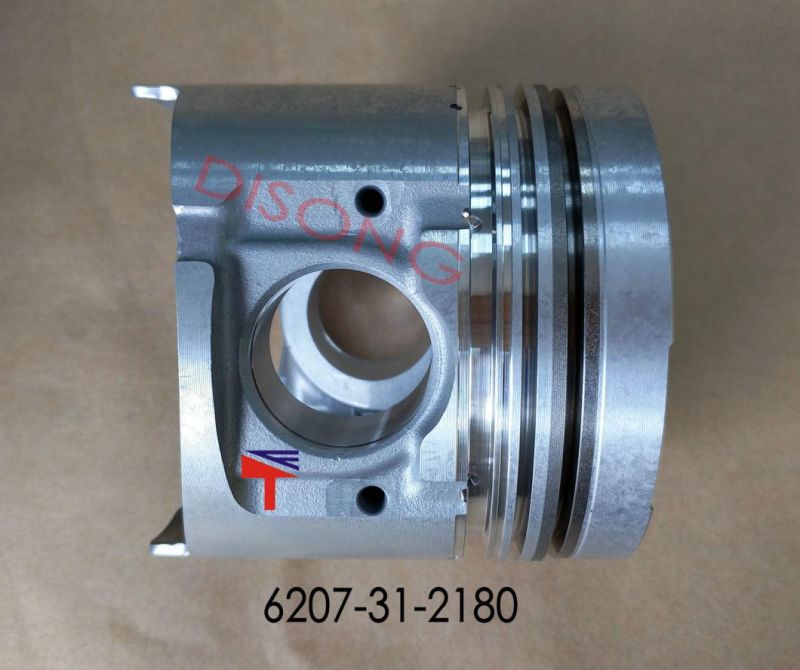 High Quality Diesel Engine Mechanical Parts Piston 6207-31-2180 for Excavator Parts PC200-5 Engine Parts S6d95L Generator Set