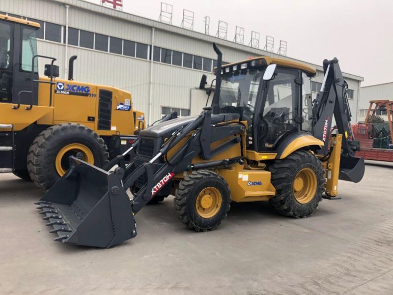 XCMG Xt870h Tractor with Front End Loader and Backhoe 4WD 40HP Backhoe Loader with Hydraulic Hammer Price
