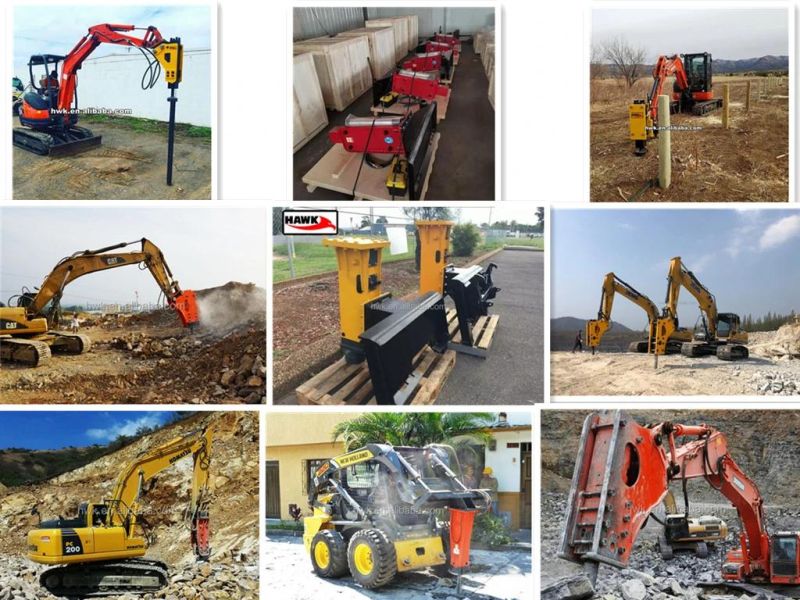 Skid Steer Attached Mini Hydraulic Concrete Breaker for Demolition