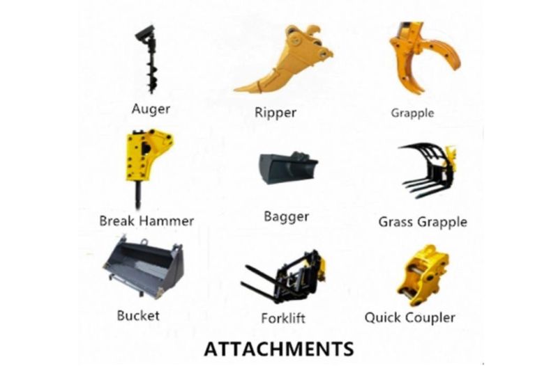 New Brand Construction Machinery 2.5 Ton Backhoe Wheel Loader