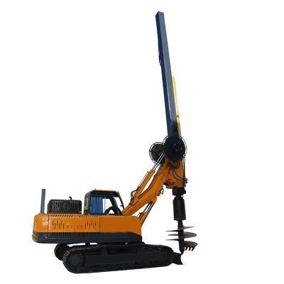 Crawler Excavator Mounted Full Hydraulic Rotary Pile Driver for Sale