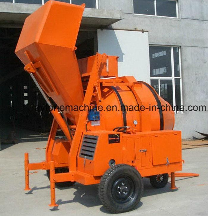 Jzr350 Concrete Mixer Diesel Engine Mixing Machine