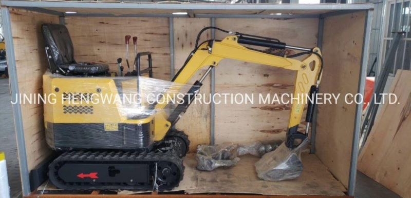 Popular 1ton Mini Excavator Digger with Low-Noise Engine