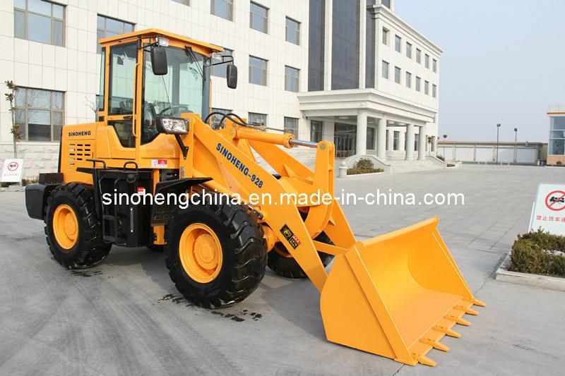 82HP 0.85m3 2 Ton Wheeled Loader, Mini Wheeled Loader