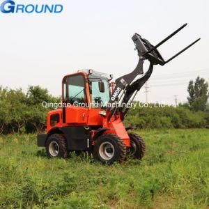 EURO 3 Engine 4WD Drive with CE&EPA High duty top quality 0.8ton wheel loader mini loader steer skid loader