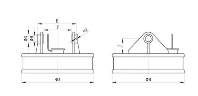 Lifting Excavator Electromagnet for Handing Equipment Scrap