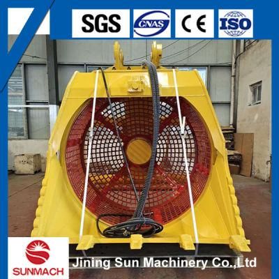 Excavator Sieve Bucket with Rotary Drum for 10-16 Tons Excavators