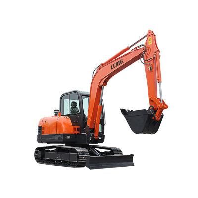 6 Ton Middle Crawler Excavator with Cabin AC Joystick