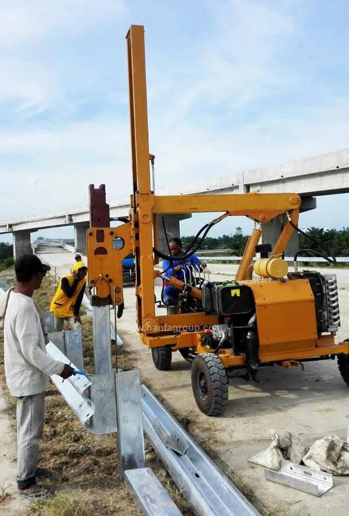 for Road Foundation Used Crawler Type Guardrail Fence Post Pile Driver for Sale