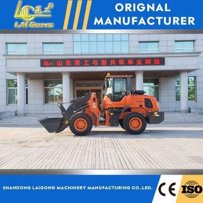 Lgcm New Design Hydraulic Front Wheel Loader with Grapple