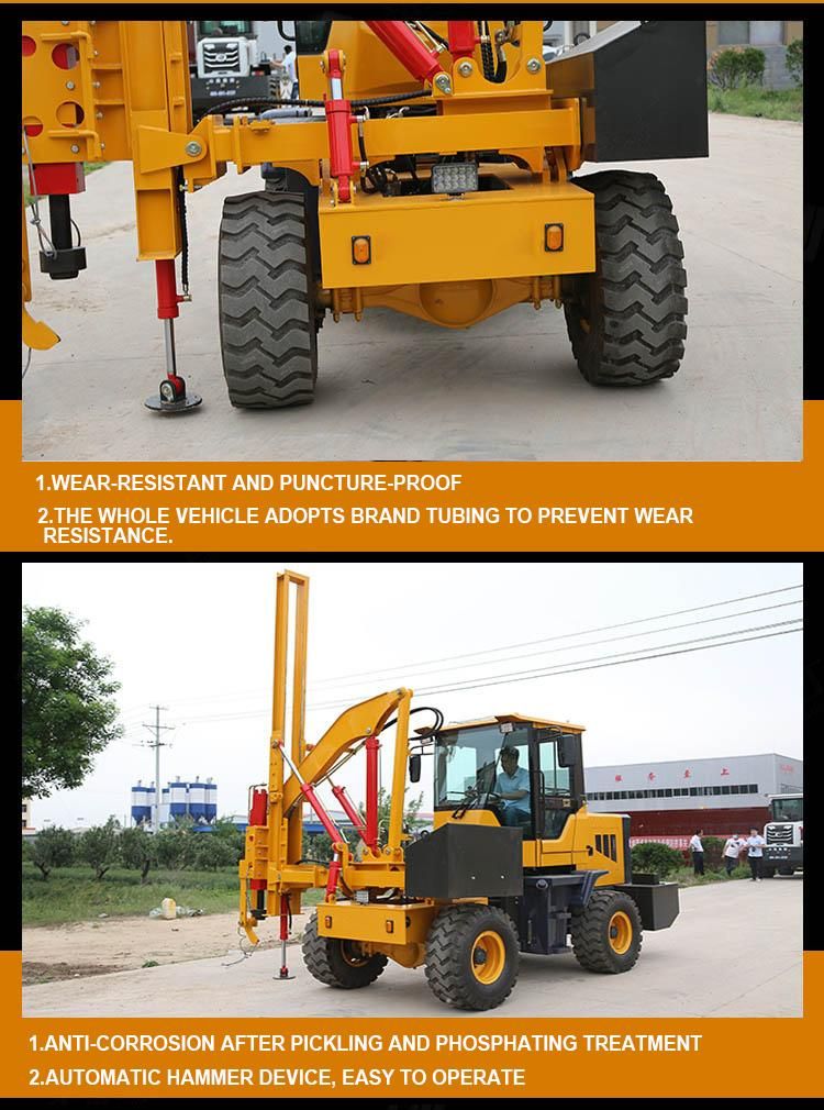 Factory Direct Wheel Diesel Pile Driver for Foundation Construction Engineering/Building Pile Excavating