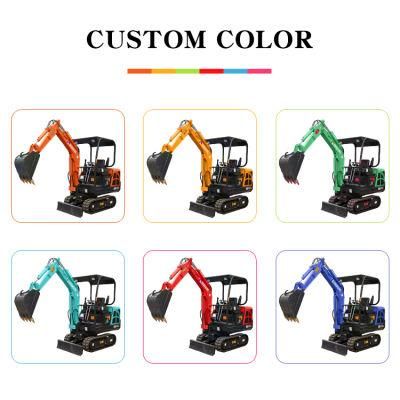 2 Ton 2.5ton 3ton Mini Crawler Excavator with Rubber Track Bucket Capacity 0.1m3