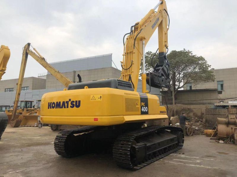 Japan Origin Low Working Hour 2016 Used Komasu PC400-7 40t Crawler Excavator with Hammer