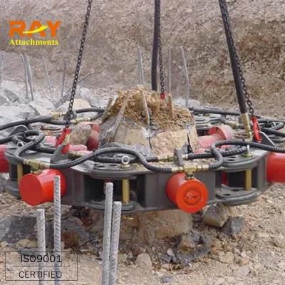 Excavator Conrete Round Pile Head Cutter